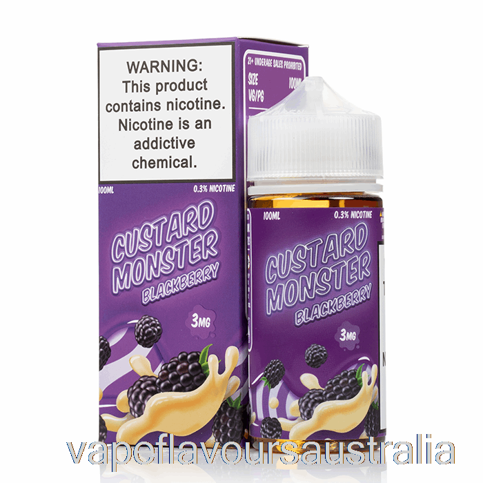 Vape Flavours Australia Blackberry - Custard Monster - 100mL 0mg